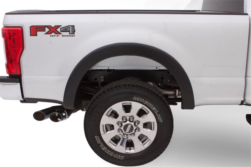 Bushwacker 16-18 Nissan Titan XD Pocket Style Flares 2pc 78.0in Bed - Black