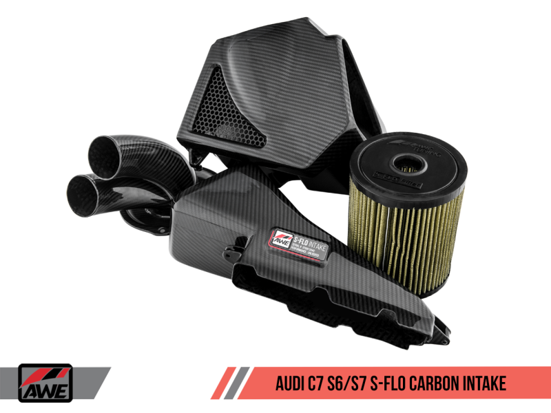 AWE Tuning Audi C7 S6 / S7 4.0T S-FLO Carbon Intake V2