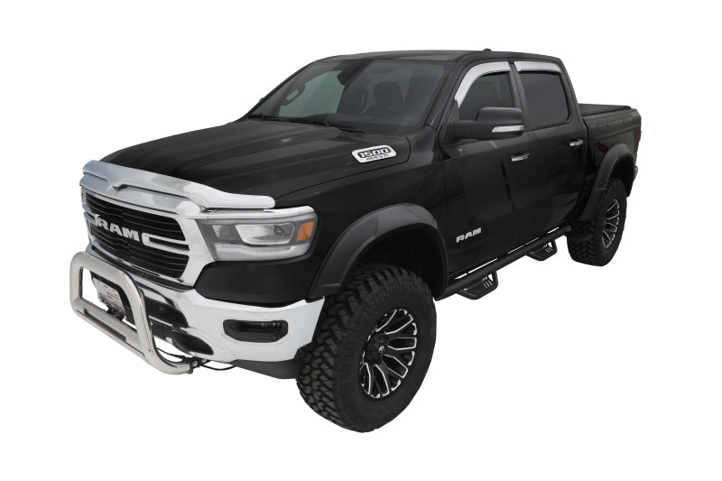 Bushwacker 19-22 Ram 1500 (Excl. Rebel/TRX) 76.3 & 67.4in Bed DRT Style Flares 4pc  - Blk / Smooth