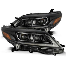 Load image into Gallery viewer, AlphaRex 11-21 Toyota Sienna LUXX LED Proj Headlights Plank Style Black w/Seq Signal/DRL