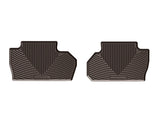 WeatherTech 2014+ Chevrolet Silverado Rear Rubber Mats - Cocoa