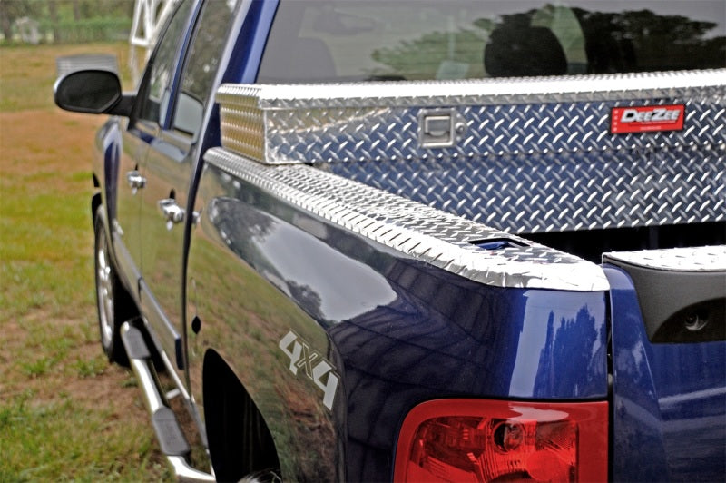 Deezee 80-97 Ford F-Series Bed Cap Wrap W/Stake Pockets Brite-Tread Aluminum 6 1/2Ft Bed