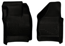 Load image into Gallery viewer, Husky Liners 08-10 Ford SuperDuty Regular/Super/Crew Cab WeatherBeater Black Floor Liners