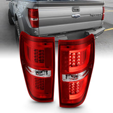 Load image into Gallery viewer, ANZO 2009-2013 Ford F-150 LED Taillights Red/Clear