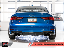 Load image into Gallery viewer, AWE Tuning Audi 8V S3 Track Edition Exhaust w/Diamond Black Tips 102mm