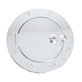 Rugged Ridge Locking Gas Cap Door Polished Alum 97-06TJ