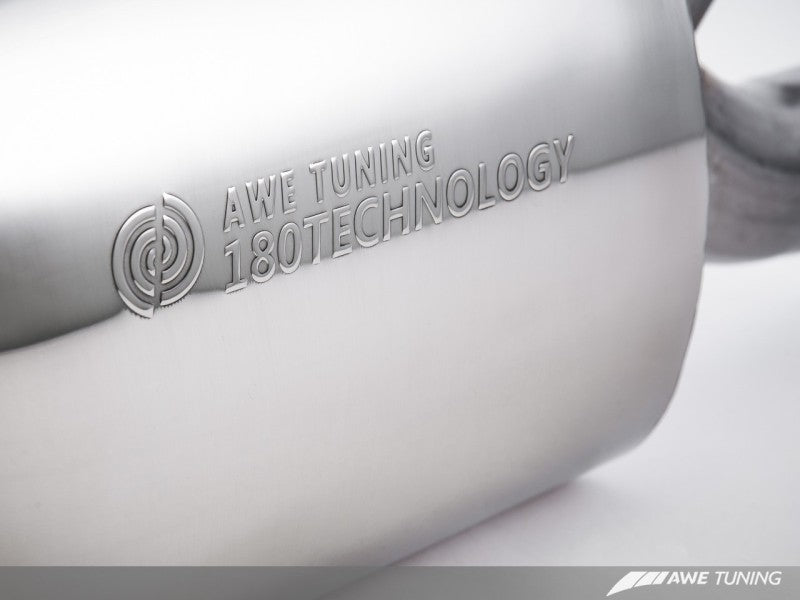 AWE Tuning Audi B8 A5 2.0T Touring Edition Exhaust - Dual Outlet Polished Silver Tips