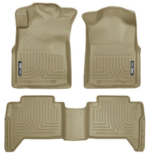 Load image into Gallery viewer, Husky Liners 05-13 Toyota Tacoma WeatherBeater Combo Tan Floor Liners