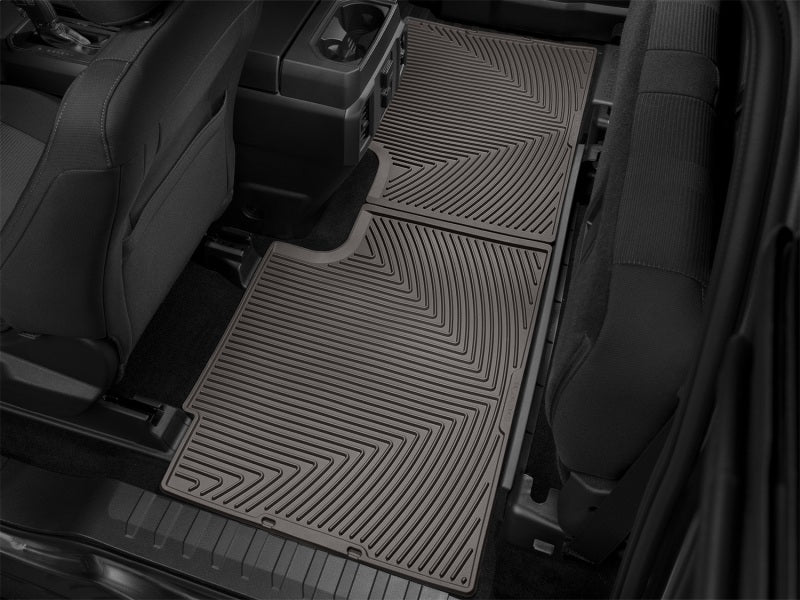 WeatherTech 2015+ Ford F-150 Rear Rubber Mats - Cocoa