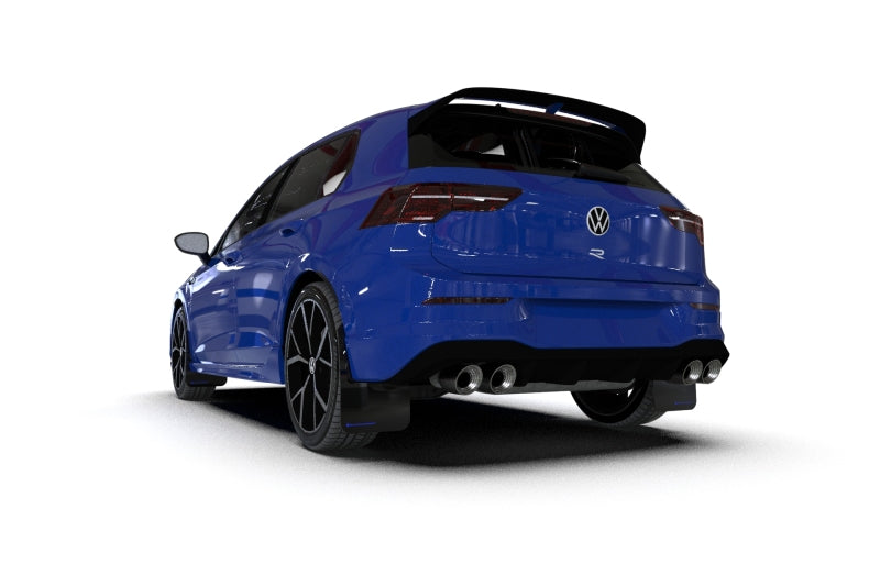 Rally Armor 22-24 VW MK8 Golf GTI/R Black UR Mud Flap w/Blue Logo