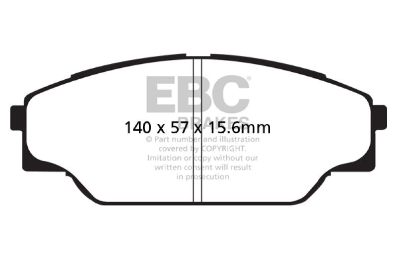 EBC 93-98 Toyota T100 Pick Up 1 Ton 2WD Yellowstuff Front Brake Pads