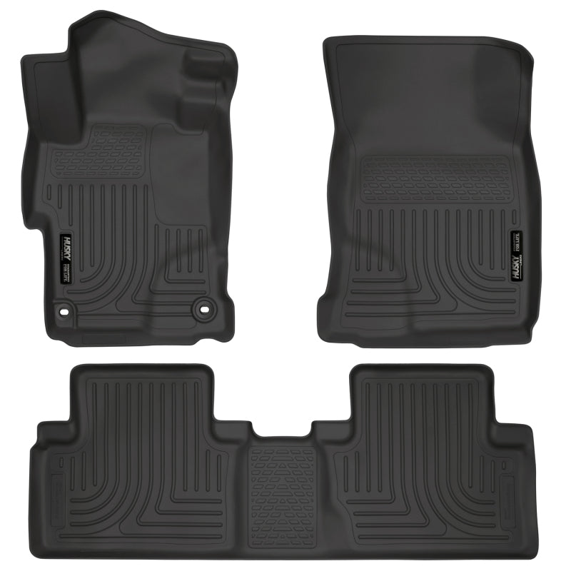 Husky Liners 2014 Honda Civic Sedan WeatherBeater Black Front & 2nd Seat Floor Liners