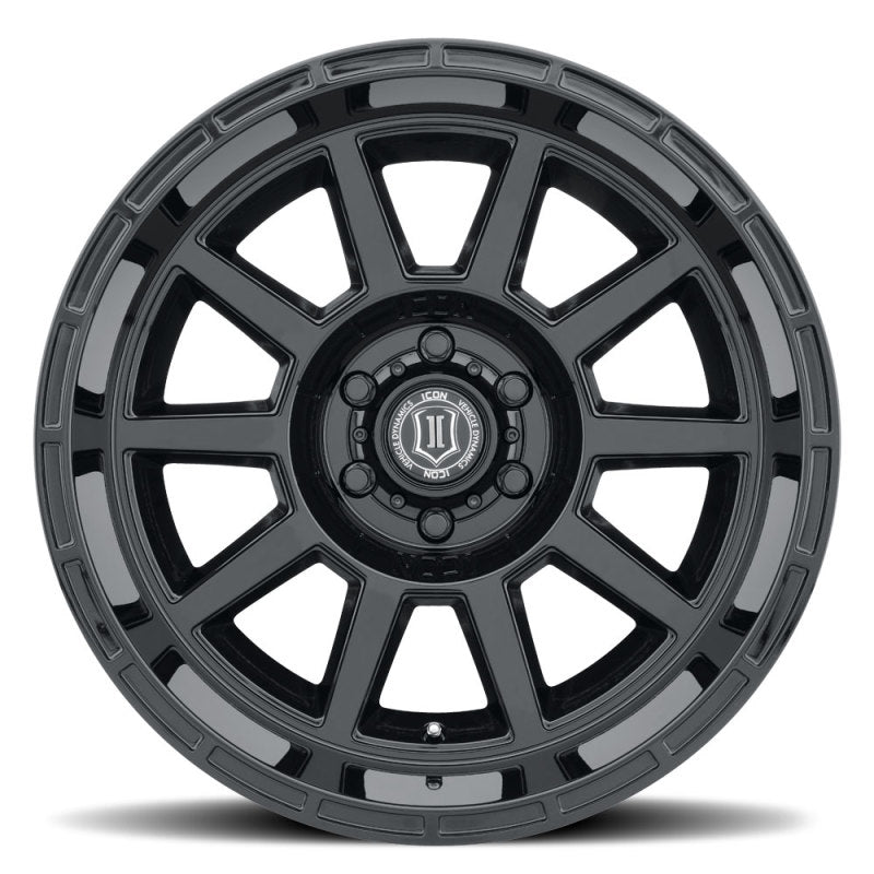 ICON Recoil 20x10 5x5 -24mm Offset 4.5in BS Gloss Black Wheel