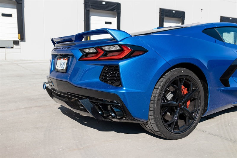 Corsa 2020-25 Corvette C8 3in Valved Cat-Back 4.5in Pol Quad Tips - Fits Factory Perf Exhaust w/ AFM