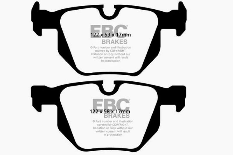 EBC 07-10 BMW X5 3.0 Greenstuff Rear Brake Pads