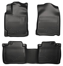 Load image into Gallery viewer, Husky Liners 13 Lexus ES300h / ES350 Weatherbeater Black Front &amp; 2nd Seat Floor Liners