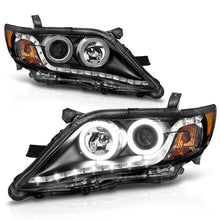 Load image into Gallery viewer, ANZO 2010-2011 Toyota Camry Projector Headlights w/ Halo Black (CCFL)