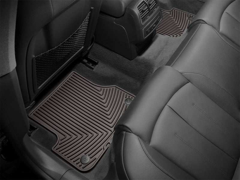 WeatherTech 2012+ Audi A6/S6 Rear Rubber Mats - Cocoa