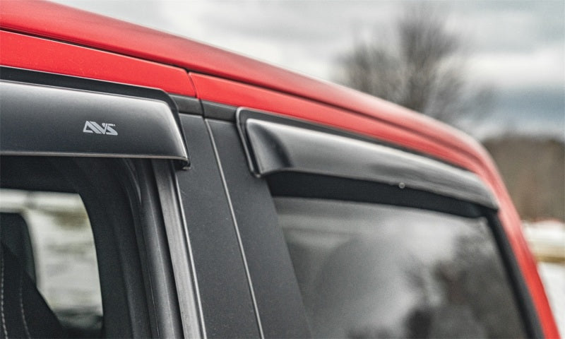 AVS 2019 GMC 1500 Extended Cab Ventvisor Outside Mount Window Deflectors 4pc - Smoke