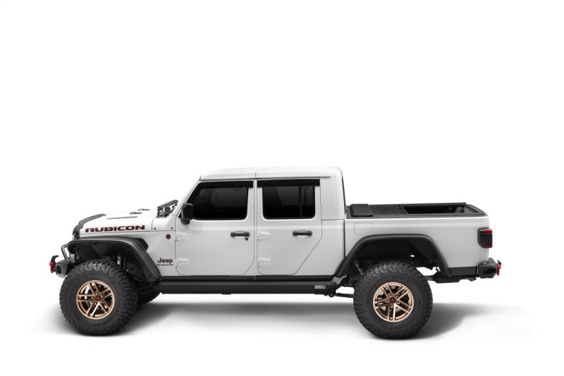 Rugged Ridge 20-22 Jeep Gladiator w/o Trail Rail Sys Armis Tonneau Cover w/Max Track - Tex. Blk