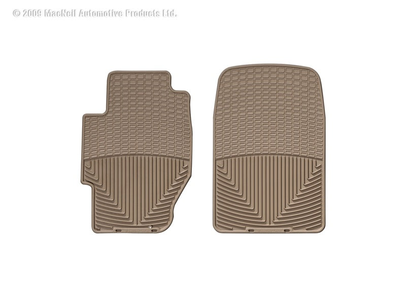 WeatherTech 03 Honda Civic Hybrid Front Rubber Mats - Tan