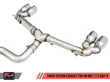 Load image into Gallery viewer, AWE Tuning Mk7 Golf R Track Edition Exhaust w/Chrome Silver Tips 102mm