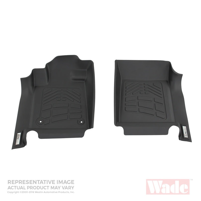 Westin 2008-2010 Ford Super Duty Reg/Super Cab/Crew Cab Wade Sure-Fit Floor Liners Front - Black