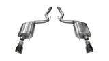 Corsa 2015-2017 Ford Mustang GT 5.0 3in Axle Back Exhaust Black Dual Tips (Touring)