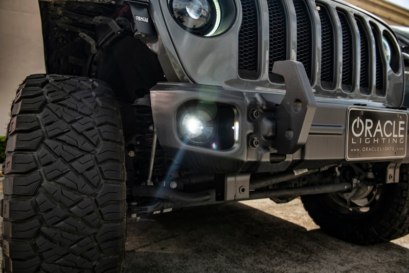 Oracle Jeep Wrangler JL/Gladiator JT Sport High Performance W LED Fog Lights - Red SEE WARRANTY