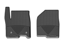 Load image into Gallery viewer, WeatherTech 2019+ Chevrolet Silverado 1500 Crew Cab Front Rubber Mats - Black