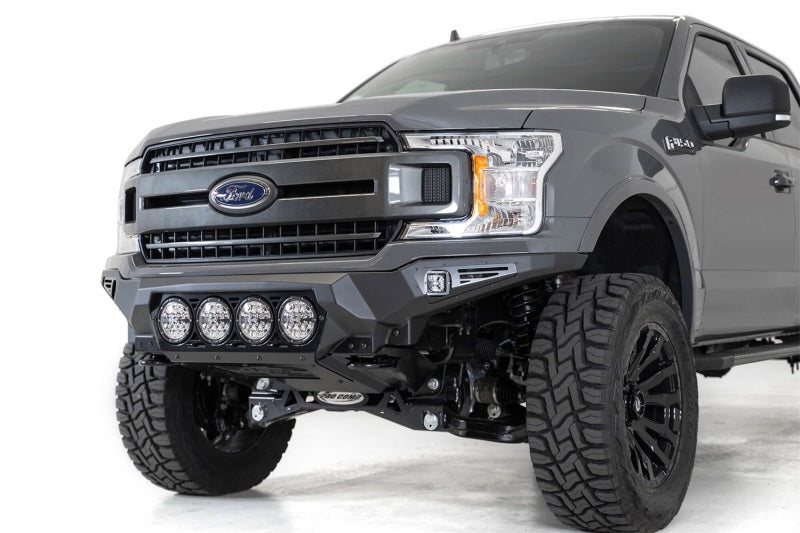 Addictive Desert Designs 18-20 Ford F-150 Bomber Front Bumper w/ 4 Rigid 360 6IN Mounts