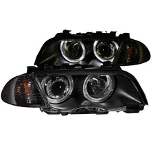 Load image into Gallery viewer, ANZO 1999-2001 BMW 3 Series E46 Projector Headlights w/ Halo Black (CCFL)