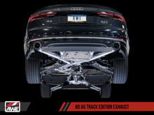 Load image into Gallery viewer, AWE Tuning Audi B9 A5 Track Edition Exhaust Dual Outlet - Chrome Silver Tips (Includes DP)