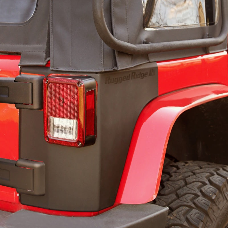 Rugged Ridge Rear Corner Kit Body Armor 2-Door 7-18 Jeep Wrangler