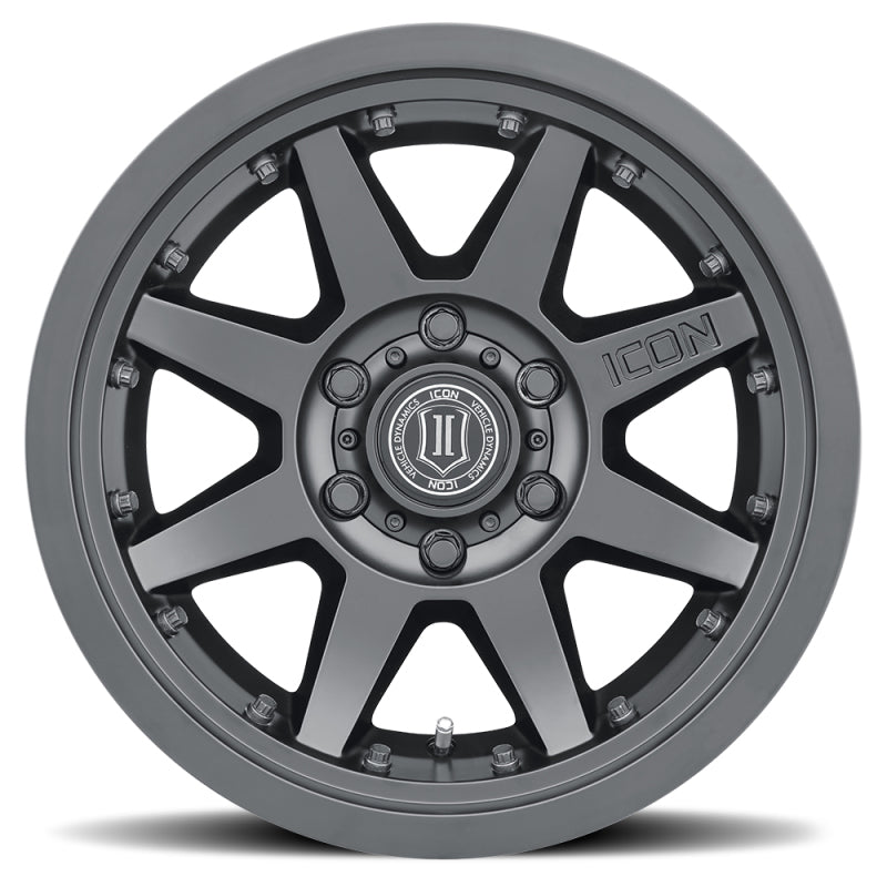 ICON Rebound Pro 17x8.5 6x135 6mm Offset 5in BS 87.1mm Bore Satin Black Wheel