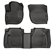 Load image into Gallery viewer, Husky Liners 15 Honda Fit Weatherbeater Black Front and Second Seat Floor Liners