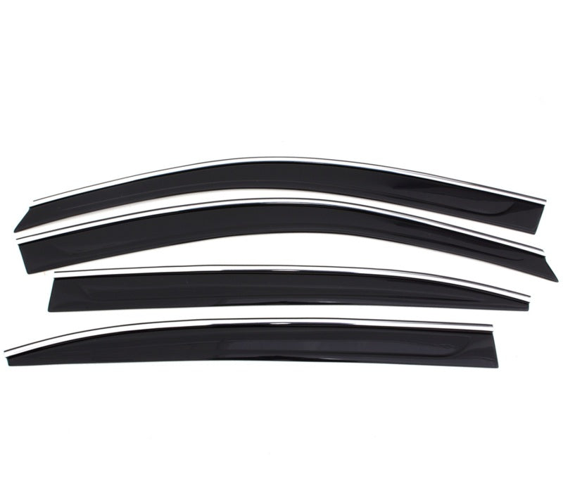 AVS 19-22 Hyundai Santa Fe Ventvisor Low Profile Window Deflectors 4pc - Chrome