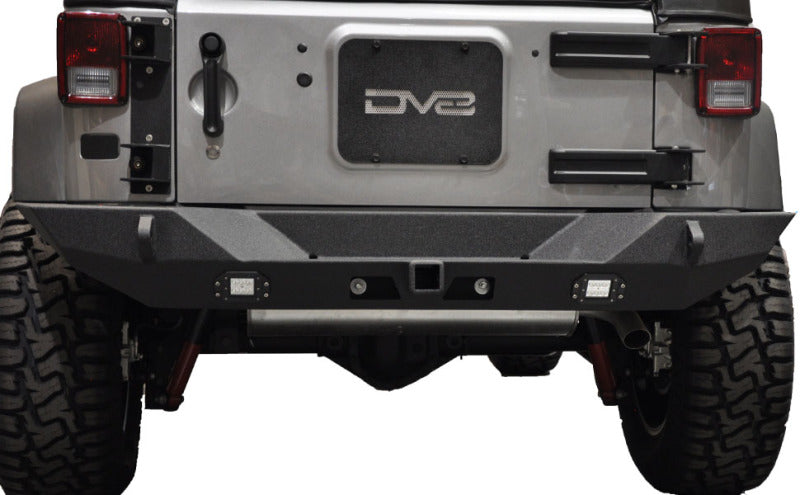 DV8 Offroad 07-18 Jeep Wrangler JK Full Length Rear Bumper w/ Lights