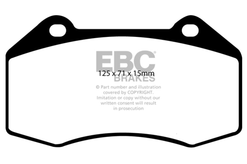 EBC 07-08 Chevrolet Cobalt 2.0 Supercharged (SS) Yellowstuff Front Brake Pads