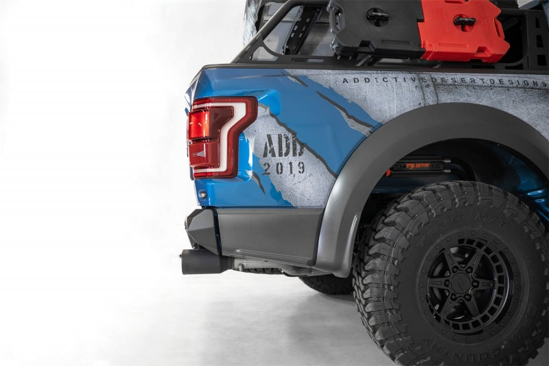 Addictive Desert Designs 17-20 Ford Raptor F-150 Bomber Rear Bumper w/ Backup Sensor Cutouts