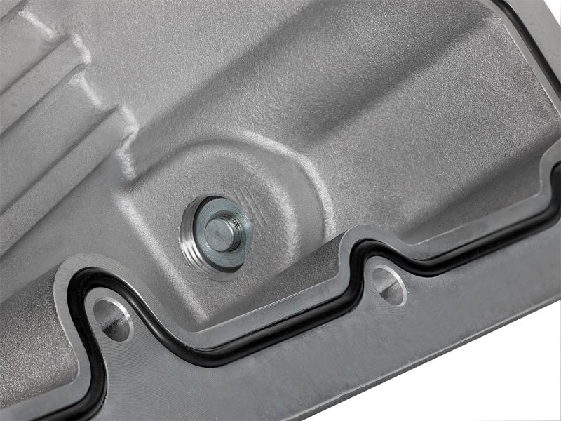 aFe Street Series Engine Oil Pan Raw w/ Machined Fins; 11-17 Ford Powerstroke V8-6.7L (td)