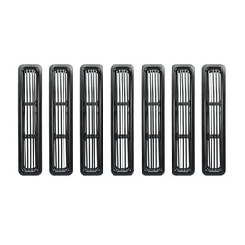 Rugged Ridge Billet Grille Inserts Black 97-06 Jeep Wrangler