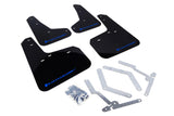 Rally Armor 12-19 Ford Focus ST / 16-19 RS Black Mud Flap w/Blue Logo