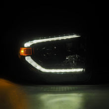 Load image into Gallery viewer, AlphaRex 14-21 Toyota Tundra LUXX-Series LED Proj Headlights Alpha-Blk w/Actv Light &amp; Seq. Sig + DRL