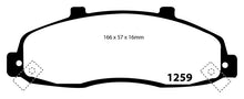 Load image into Gallery viewer, EBC 98-99 Ford F150 4.2 (2WD) (Rear Wheel ABS) Yellowstuff Front Brake Pads