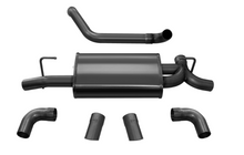 Load image into Gallery viewer, Corsa 2018-2024 Jeep Wrangler JL 2.5in Dual Rear Turn Down Exit Black Sport Axle-Back Exhaust