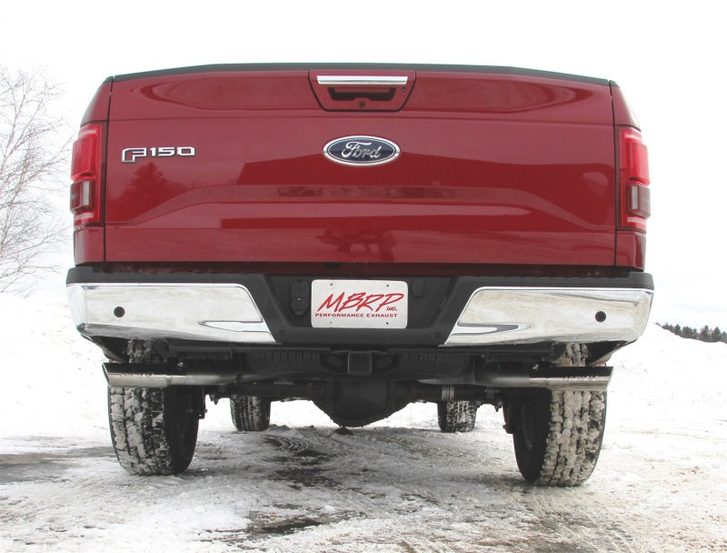 MBRP 2015 Ford F-150 2.7L / 3.5L EcoBoost 2.5in Cat Back Dual Side Split Alum Exhaust System