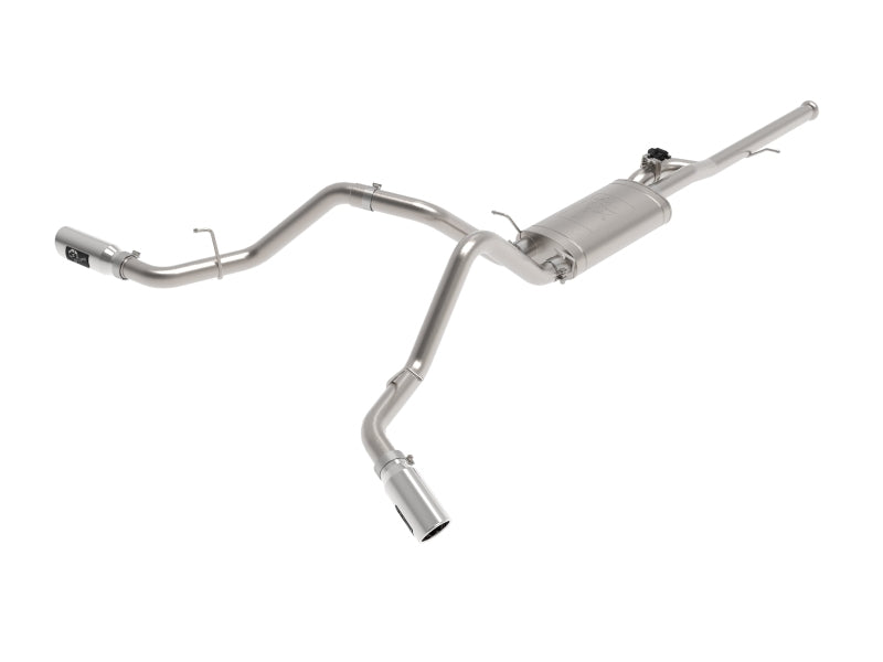 aFe Gemini XV 3in 304SS CB Exhaust w/ Cutout 14-19 GM Trucks 4.3/5.3L w/ Pol Tips - CrewCab/Extended