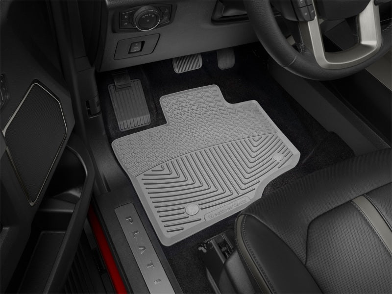 WeatherTech 2015-2020 Ford F-150 Front Rubber Mats - Grey