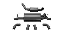 Load image into Gallery viewer, Corsa 2018-2024 Jeep Wrangler JL 2.5in Dual Rear Turn Down Exit Black Touring Axle-Back Exhaust